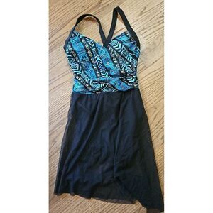 Carol Wior Slimming Shaping One-Piece Swimsuit Women's Size 6